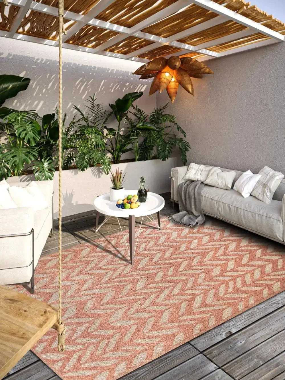 1883 Indoor Outdoor 106152 Natural Copper Rug
