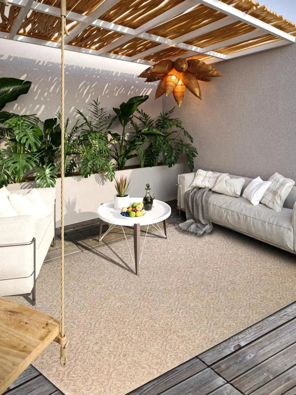 1883 Indoor Outdoor 106154 Natural Beige Rug