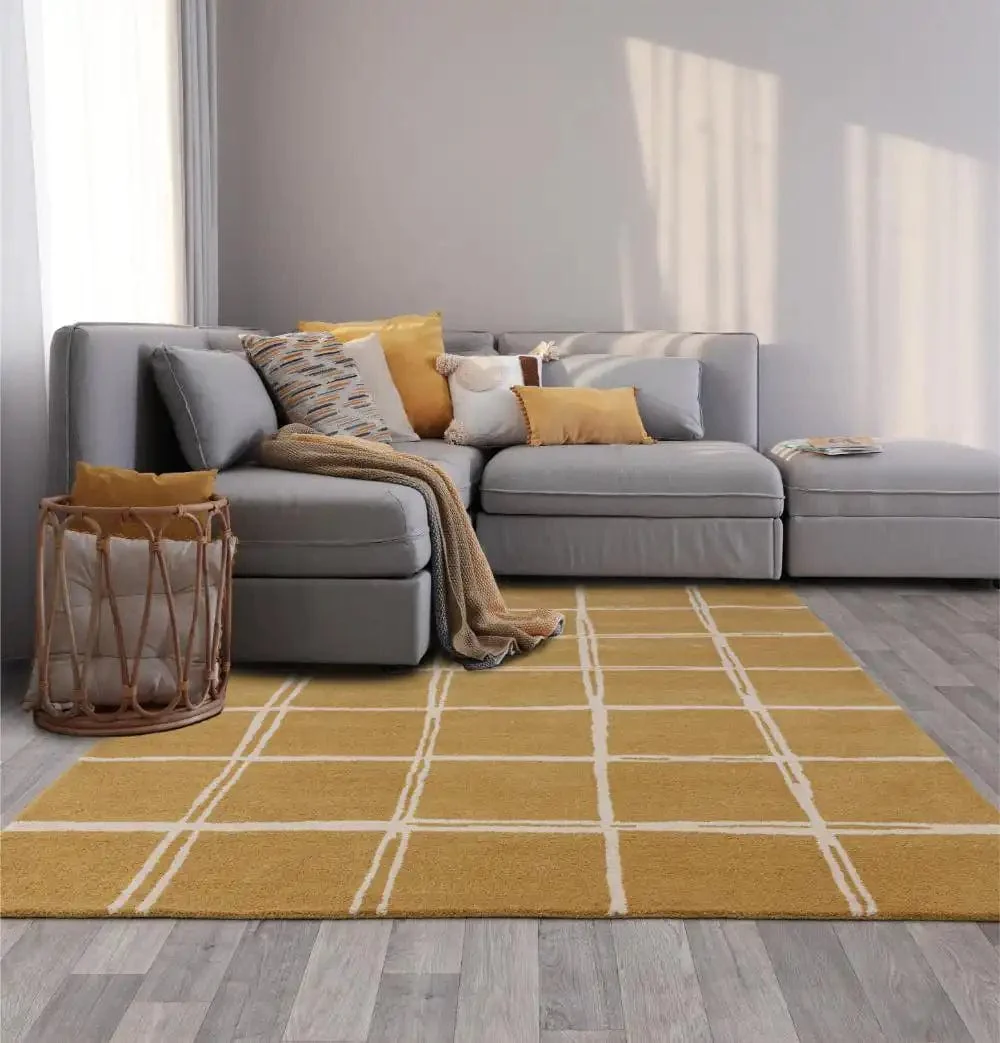 Albany Asiatic Grid Gold