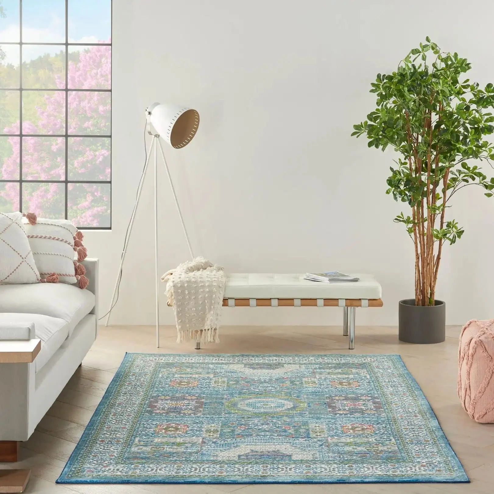 ANKARA GLOBAL ANR17 Ivory Light Blue