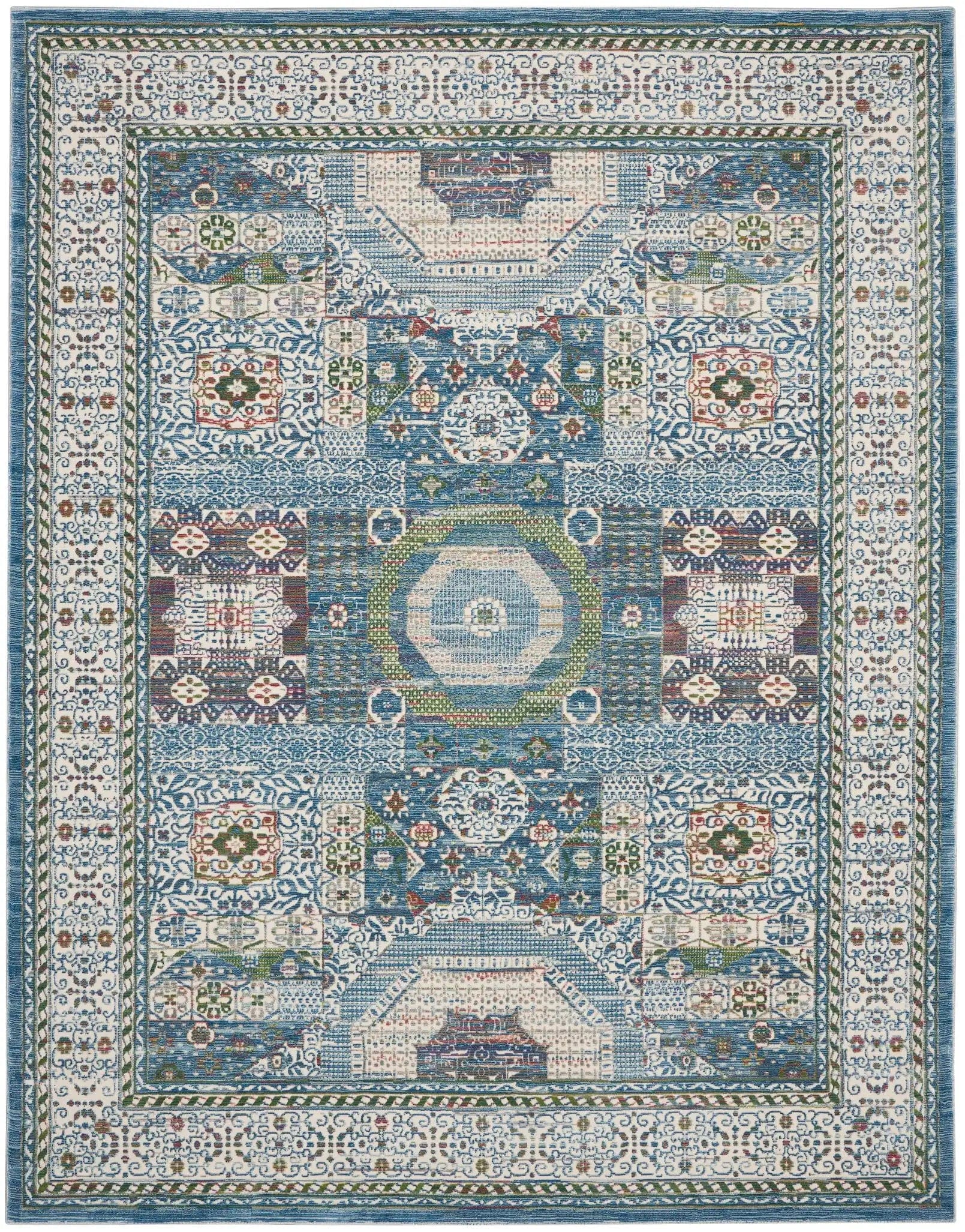 ANKARA GLOBAL ANR17 Ivory Light Blue - Image 2