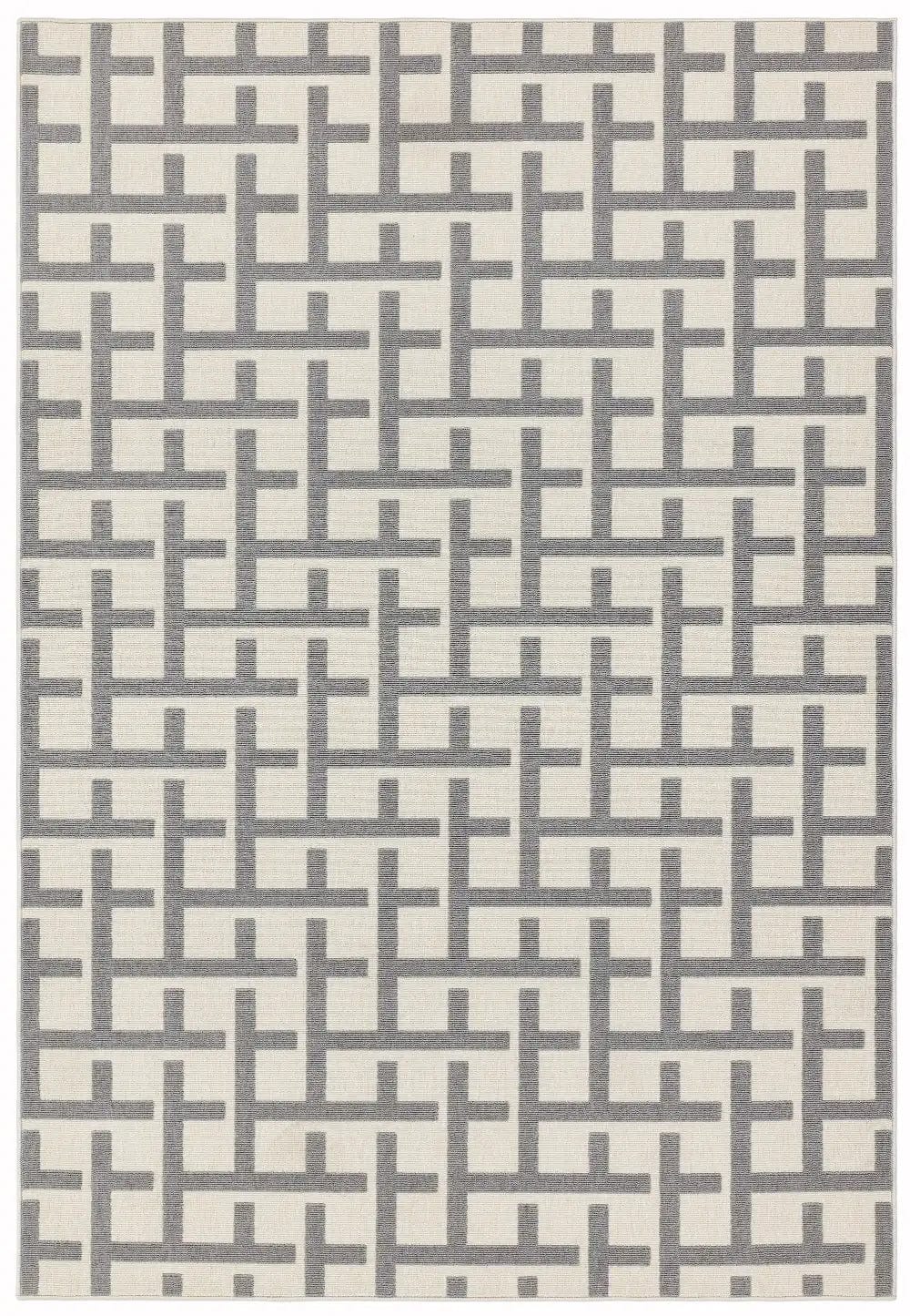 Antibes AN03 White Grey Grid - Image 5