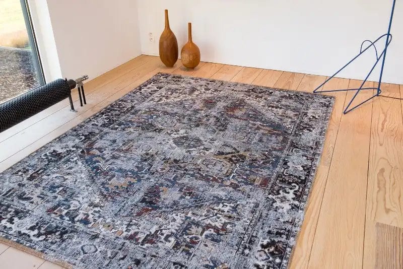 Antique Heriz 8707 Divan Blue Rugs
