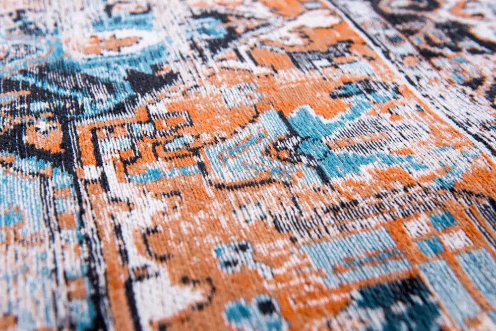 Antique Heriz 8705 Seray Orange Rugs - Image 5