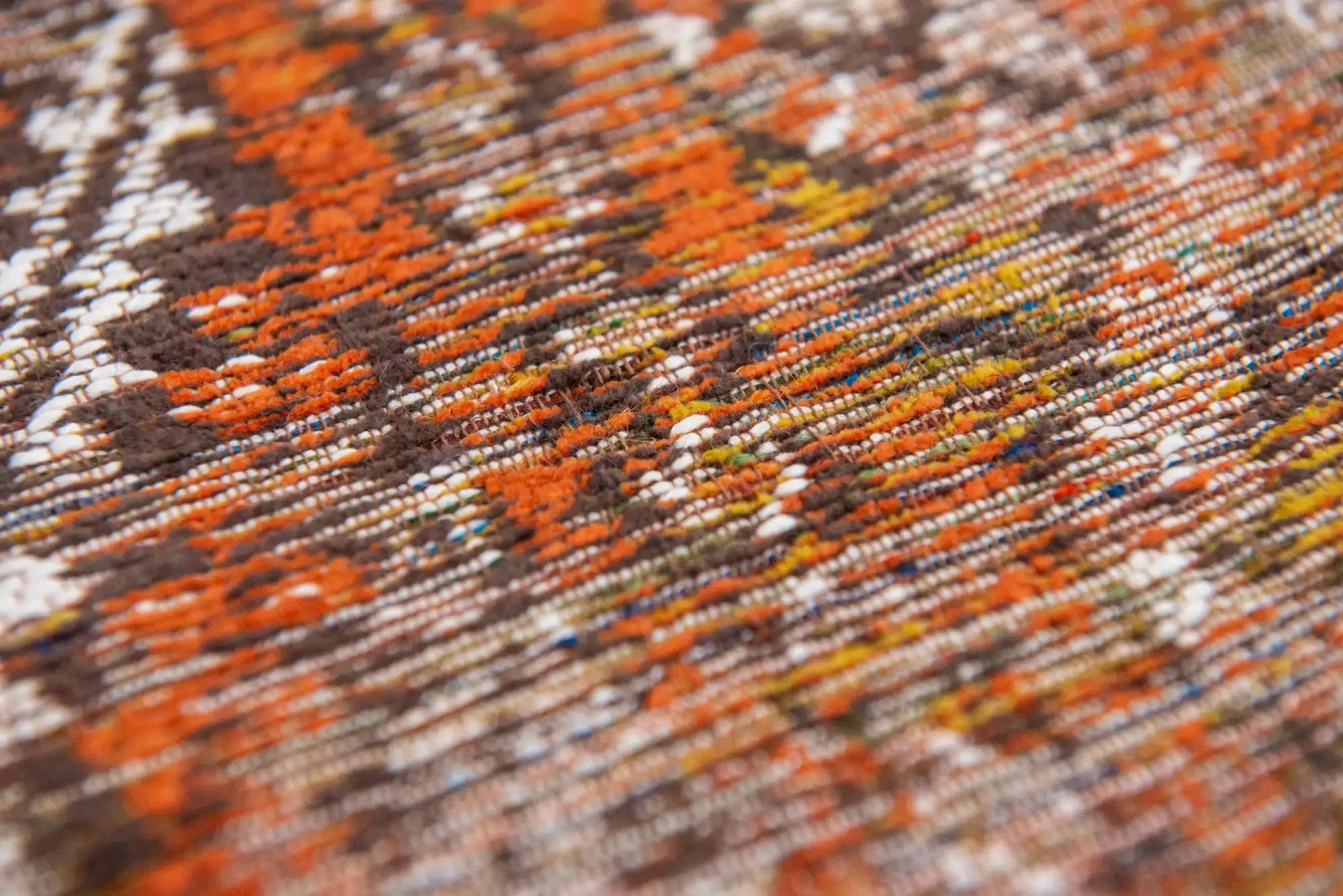 Antique Kilim 9111 Riad Orange Rugs - Image 3