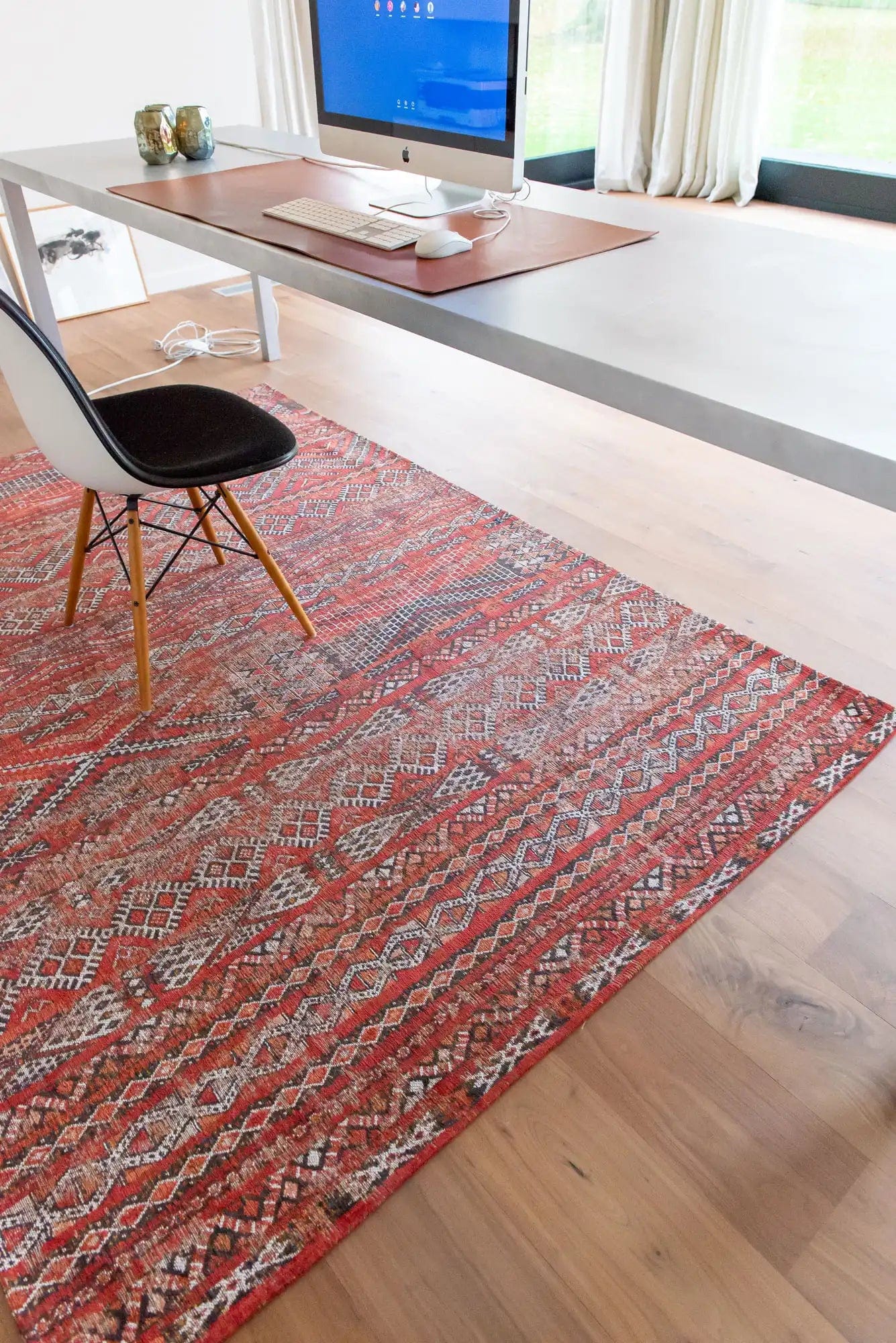 Antique Kilim 9115 Fez Red Rugs - Image 6
