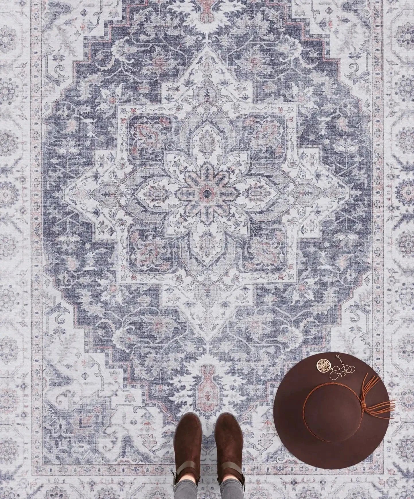Asmar 104003 Anthea Mauve Pink Rug - Image 3