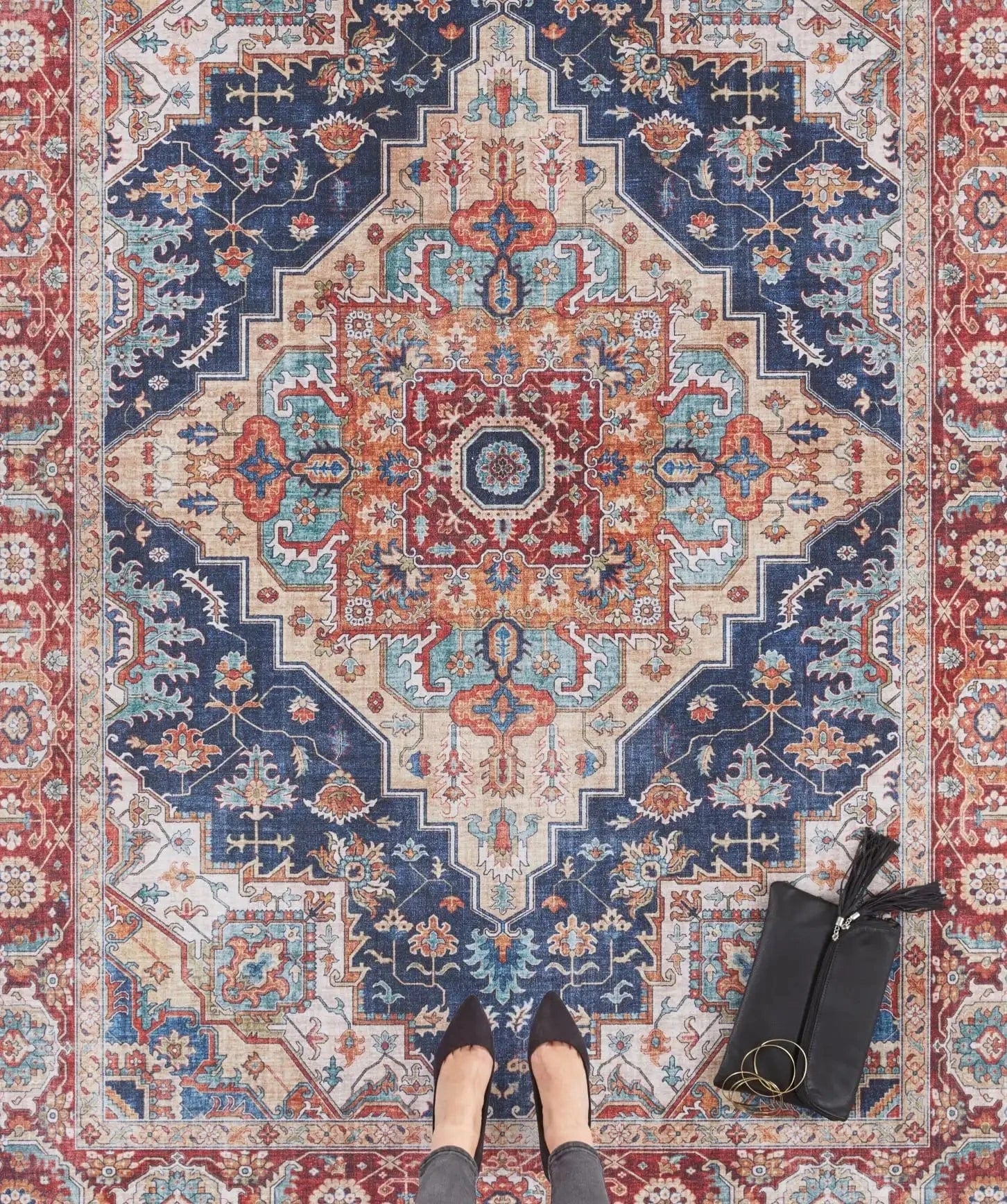 Asmar 104017 Sylla Indigo Rug - Image 3