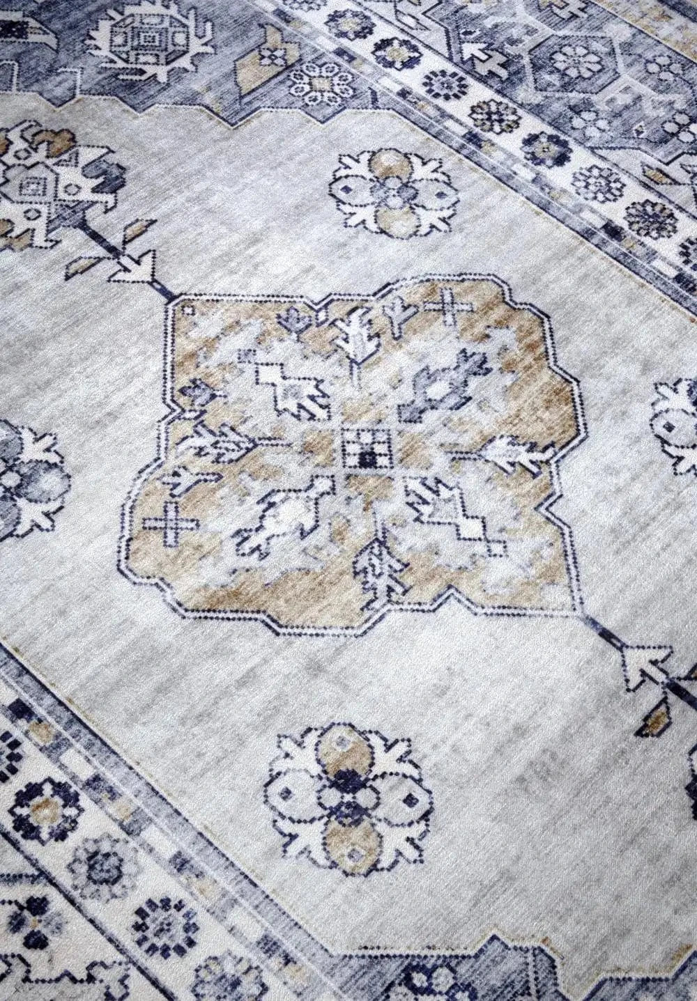 Asya 106047 Blue Gold Rug - Image 2