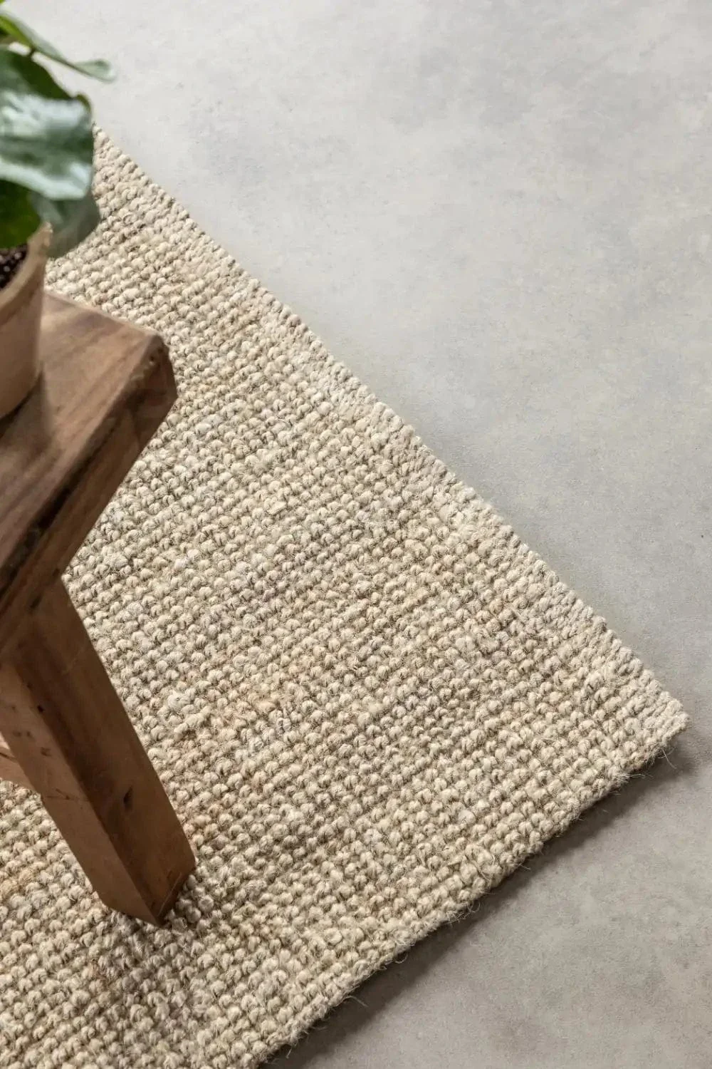 Boucle 105973 Ivory White Rug - Image 2