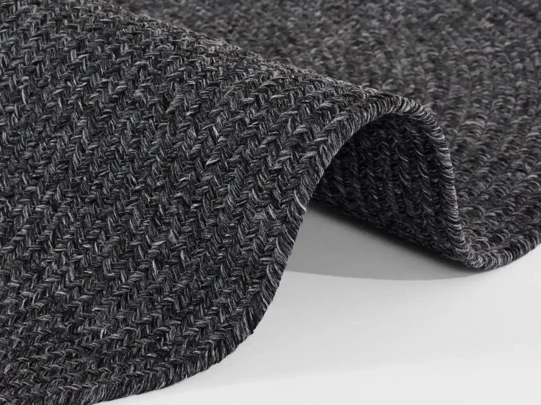 Braided 105550 Trenzado Dark Grey Rug - Image 4