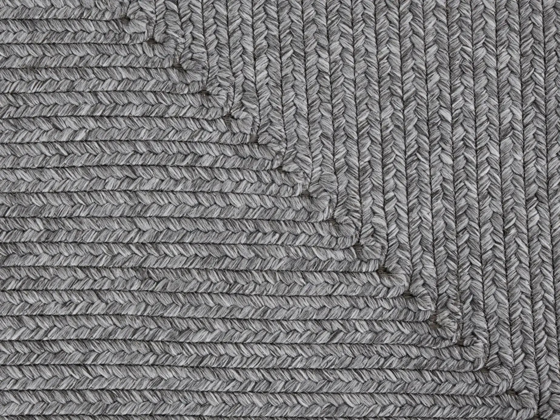 Braided 105551 Trenzado Light Grey Rug - Image 3