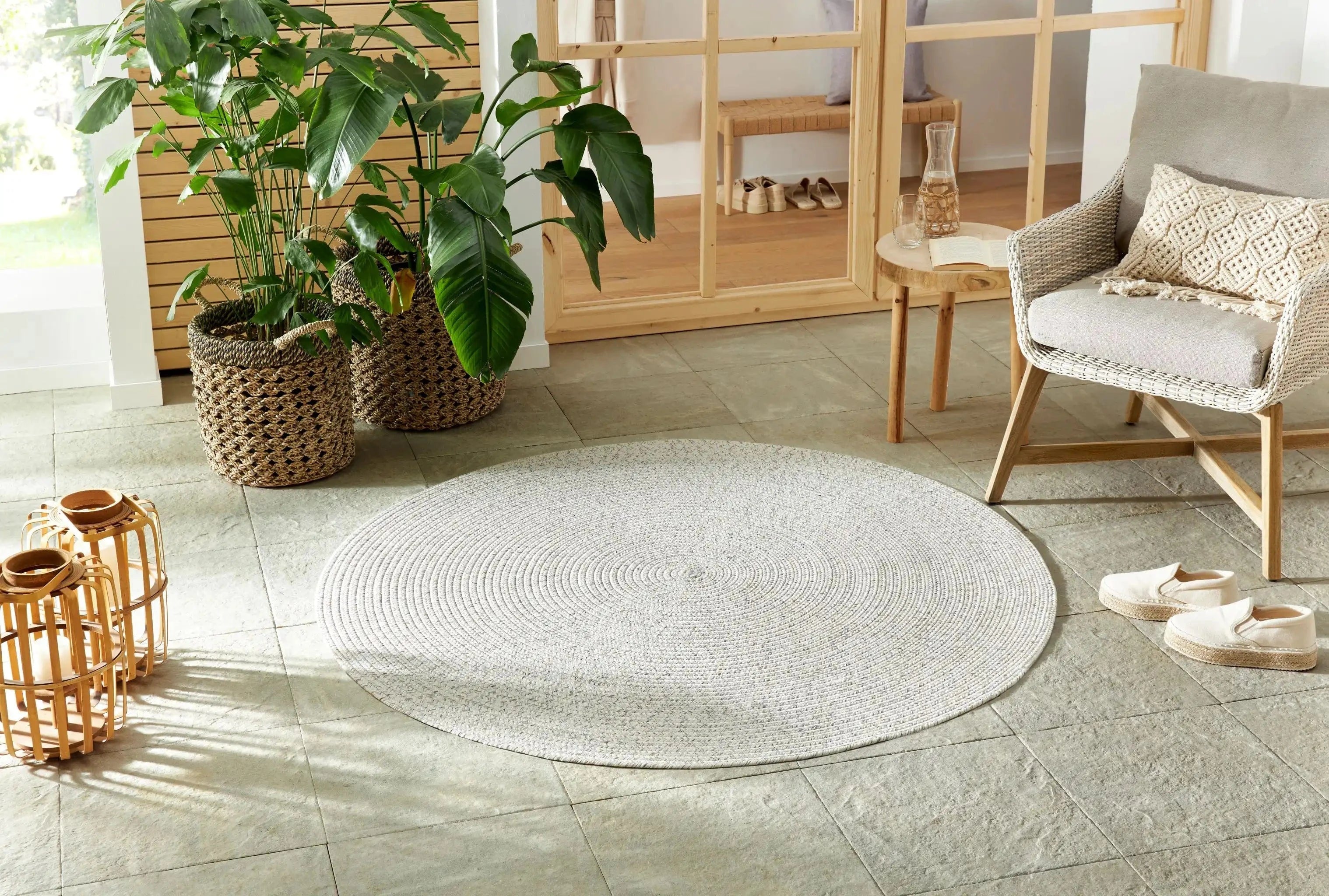 Braided 105553 Trenzado Light Melange Rug - Image 5