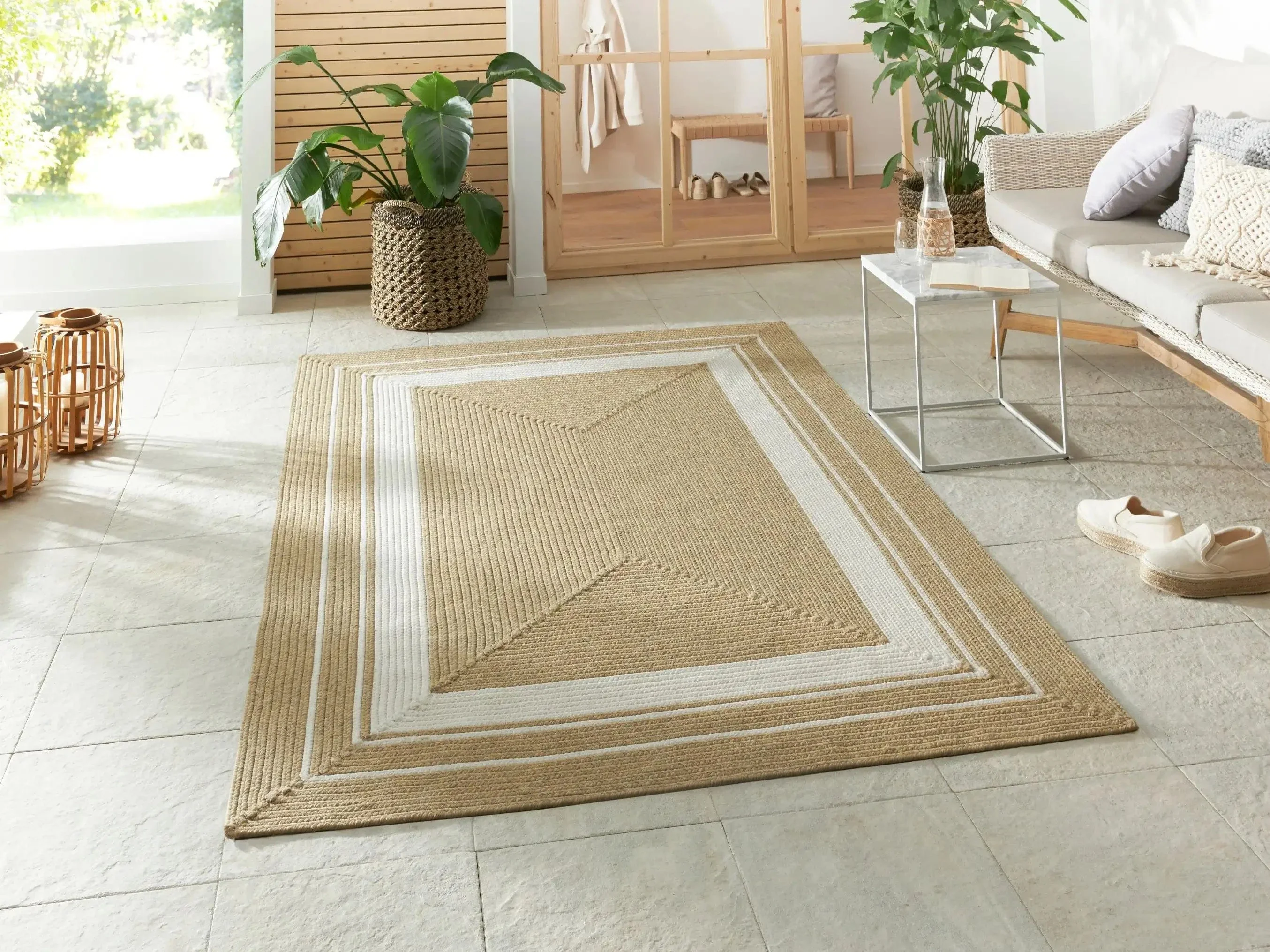 Braided 105556 Trenzado Cream Beige Rug
