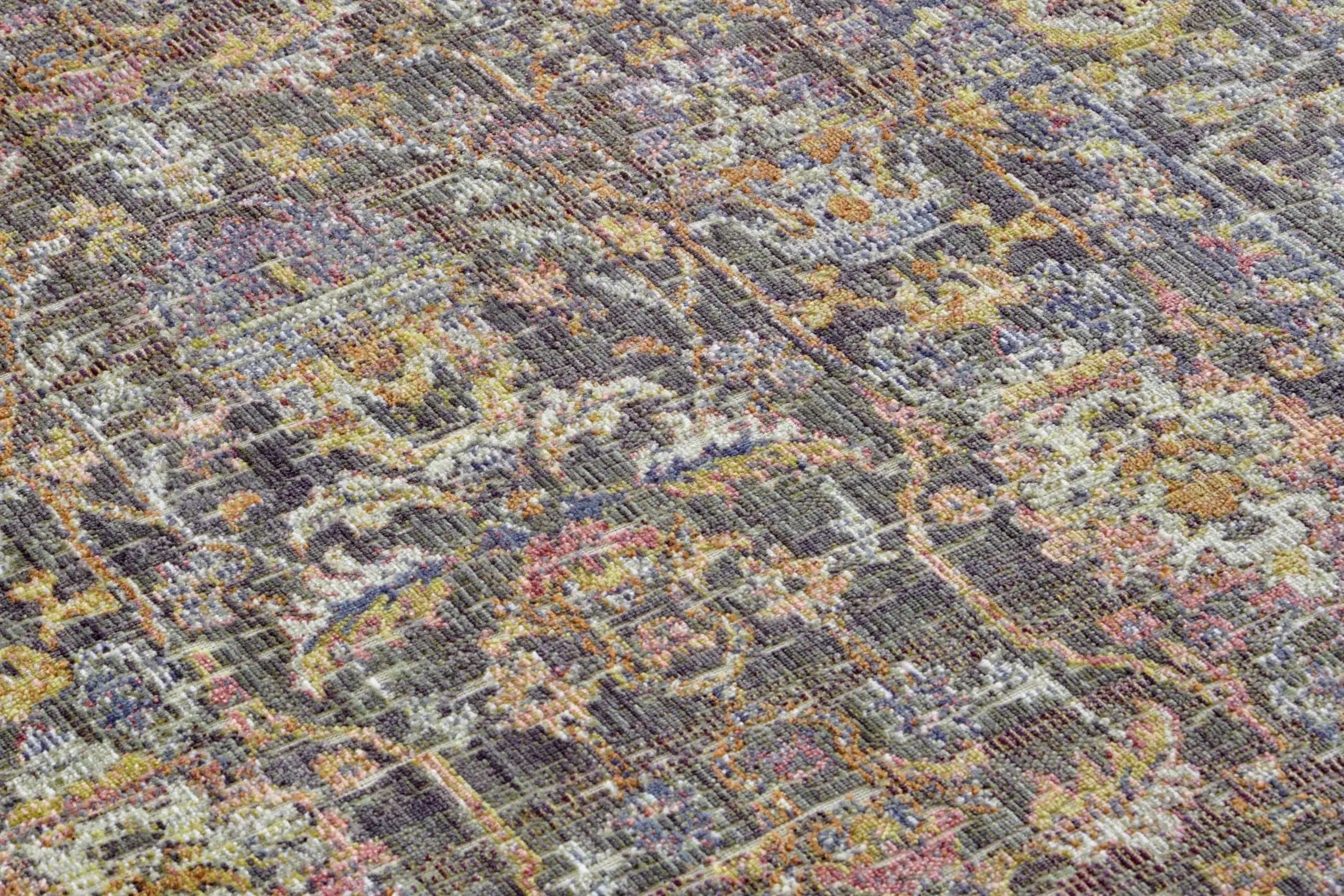 Cairo Washable 105589 Luxor Grey Multi Rug - Image 3