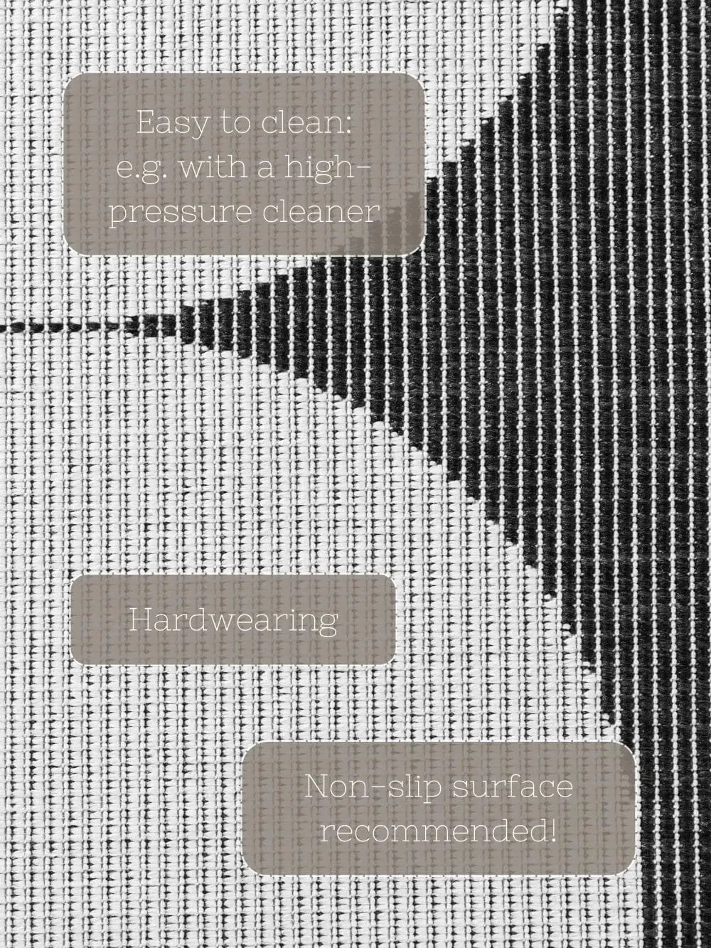 Duet 106244 Black White Indoor / Outdoor Reversible - Image 23