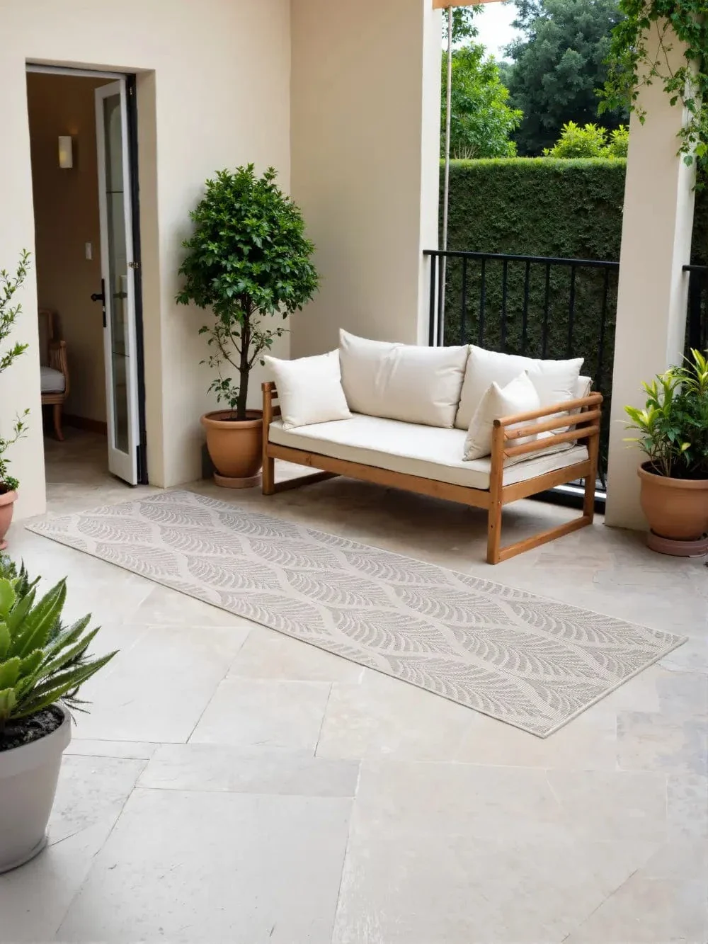 Duet 106246 White Grey Indoor / Outdoor Reversible - Image 20