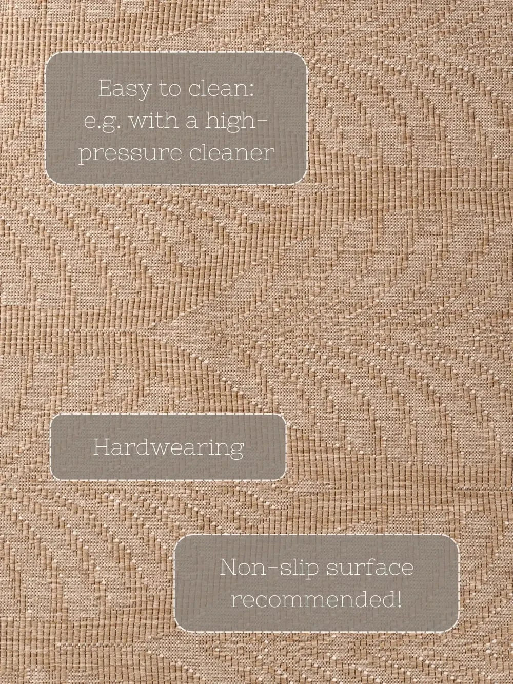 Duet 106247 Jute White Indoor / Outdoor Reversible - Image 14