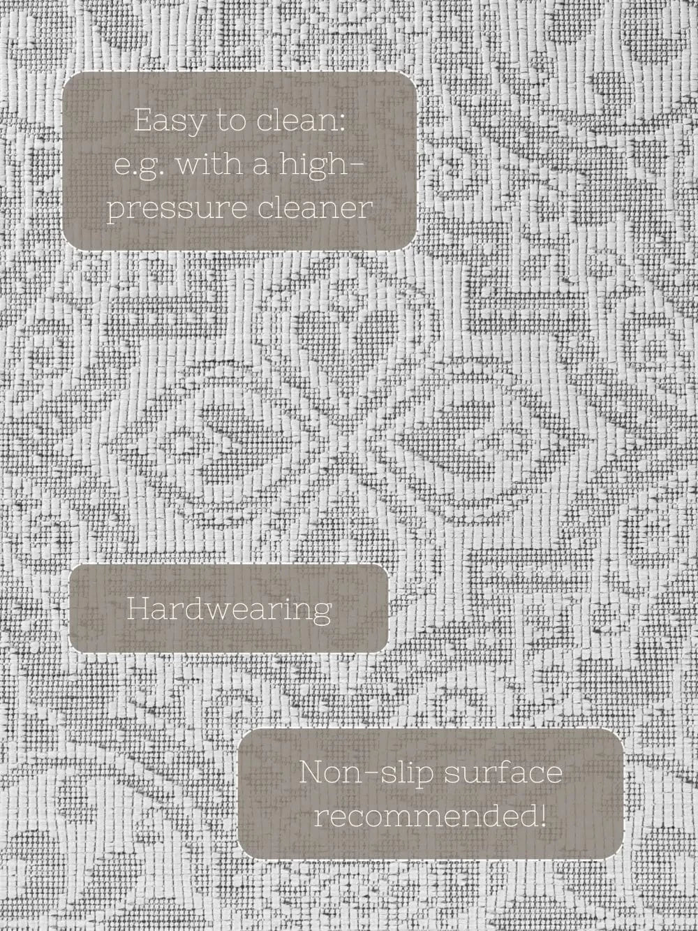 Duet 106251 White Grey Indoor / Outdoor Reversible - Image 11