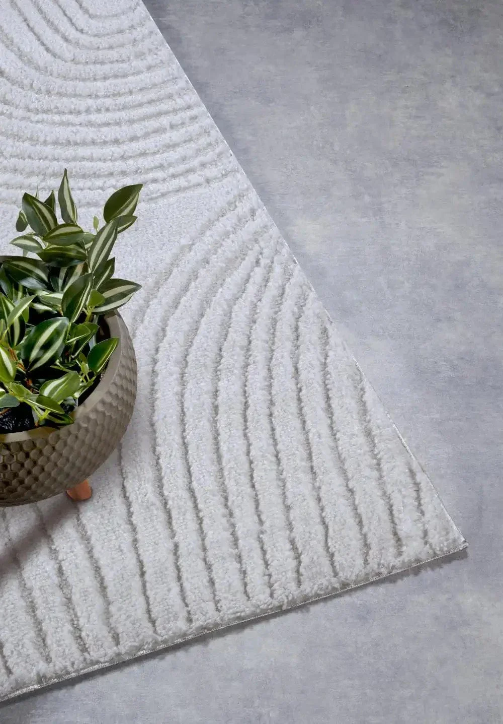 Elle Gallery 106086 Cream White Rug - Image 4