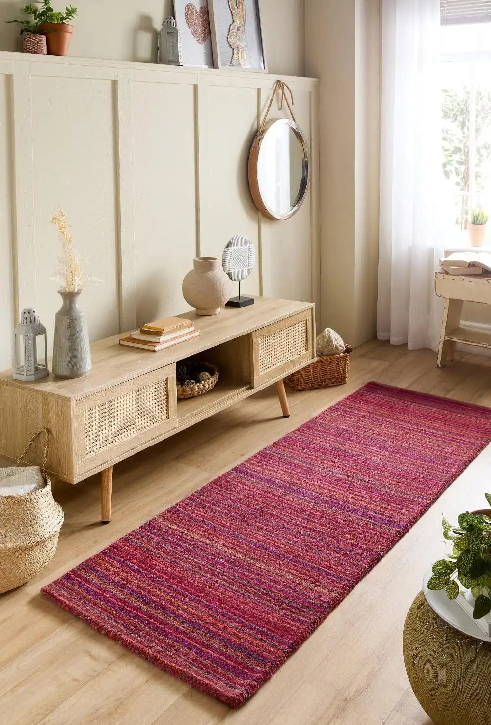 Fine Stripe Purple Pink - Image 4