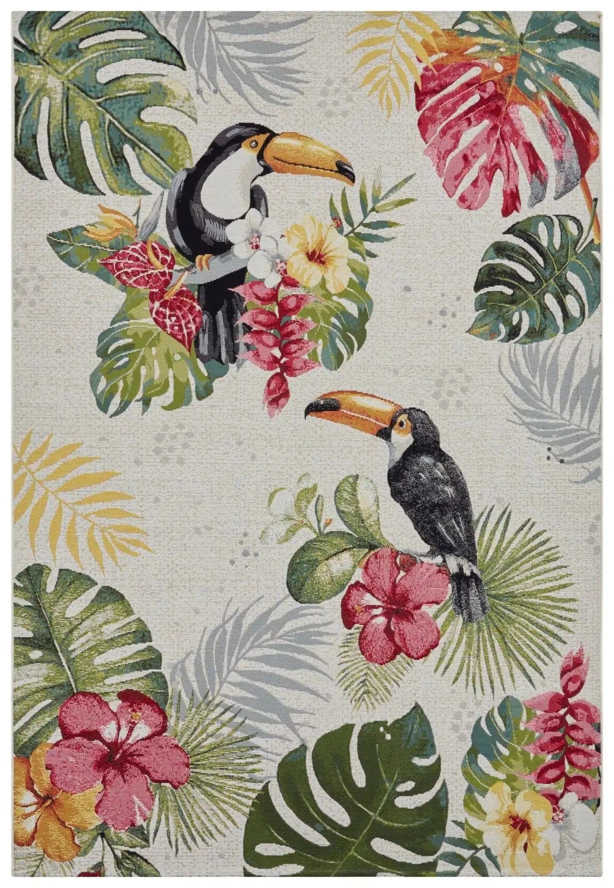 Flair 105608 Tropical Dream Cream Rug - Image 2
