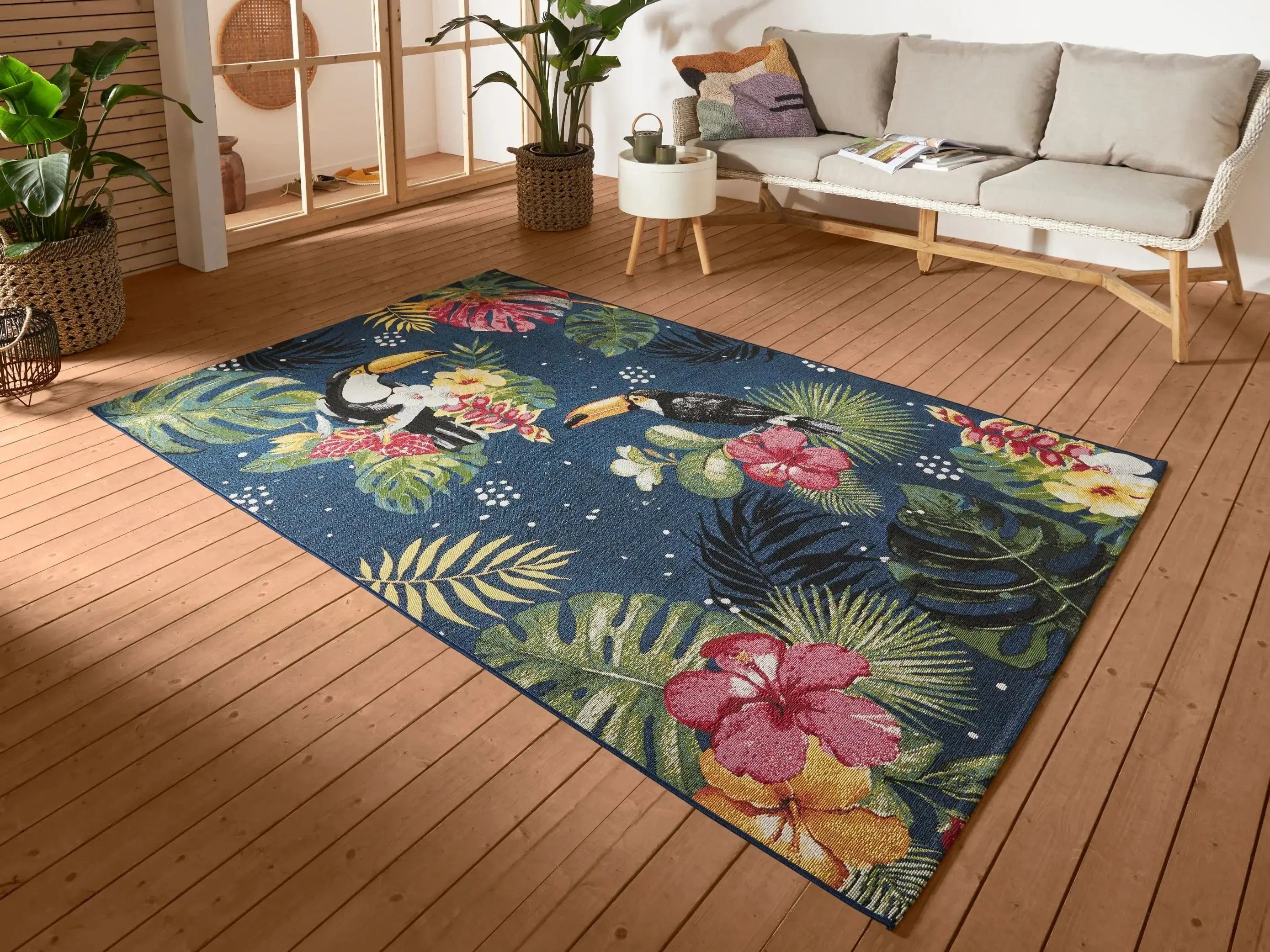 Flair 105609 Tropical Dream Blue Rug