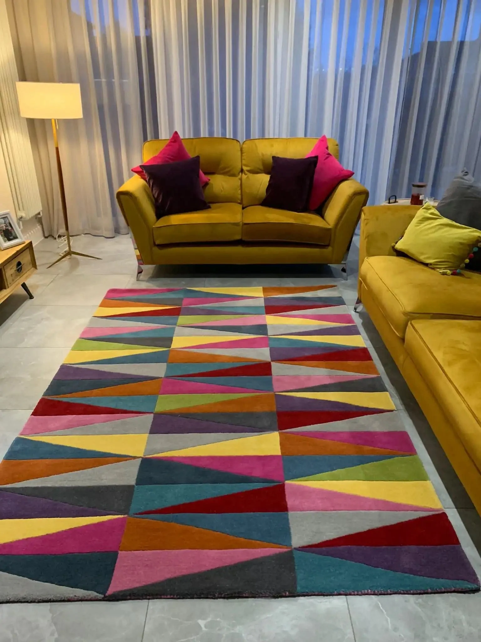 Funk 08 Triangles Rug Runner - Image 3