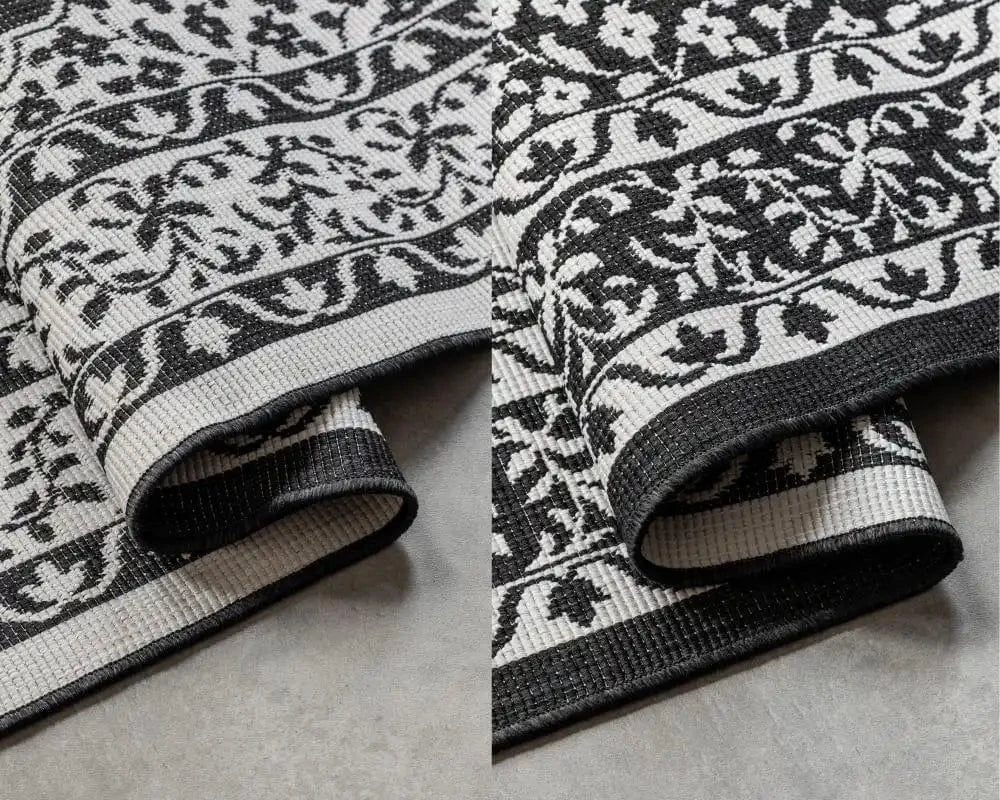 Gemini Reversible 106024 Black Rug - Image 5