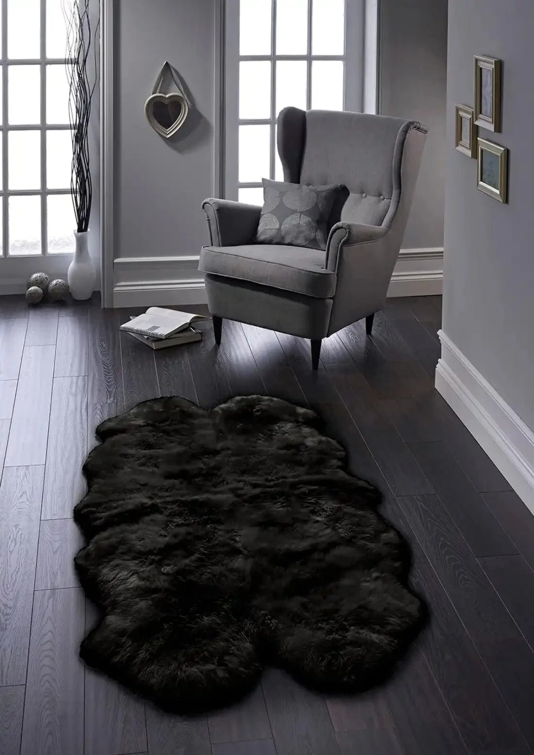 Genuine Sheepskin Black - Image 3