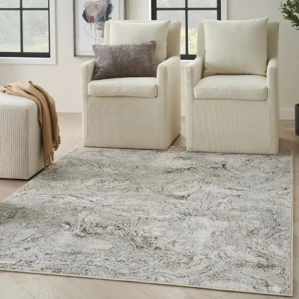 Glitz Nourison GLZ20 Grey Multi - Image 2