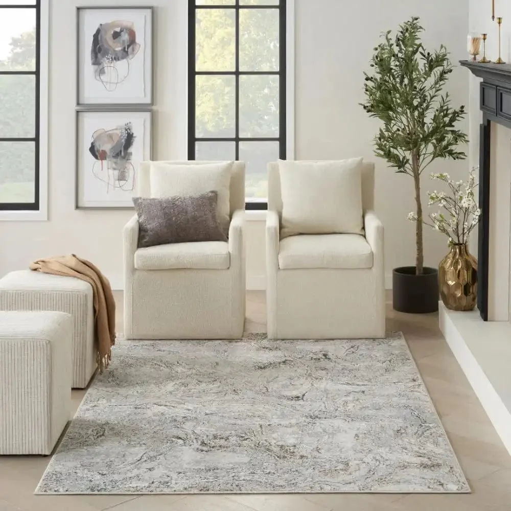 Glitz Nourison GLZ20 Grey Multi - Image 9