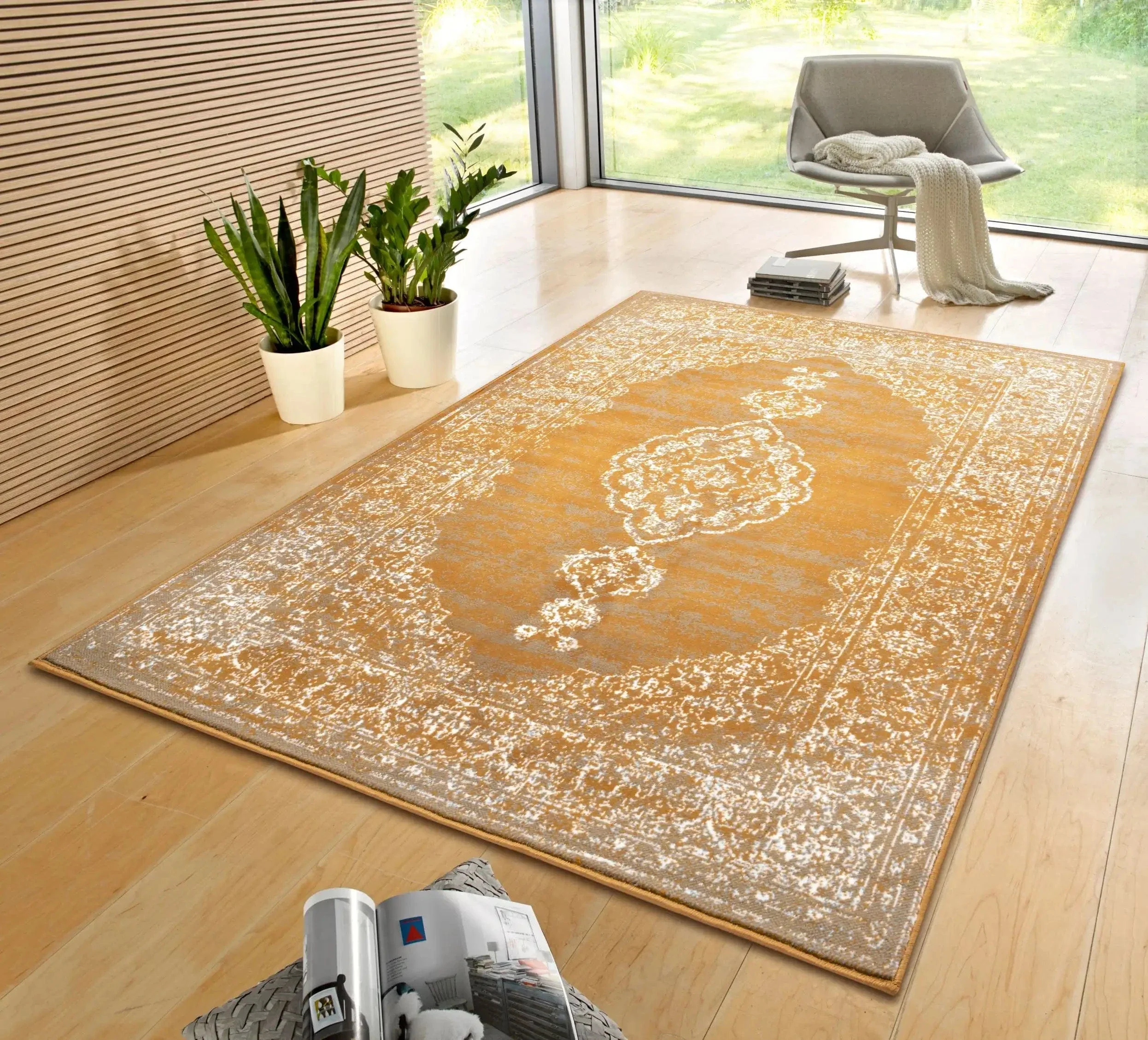 Gloria 105518 Meridional Mustard Rug