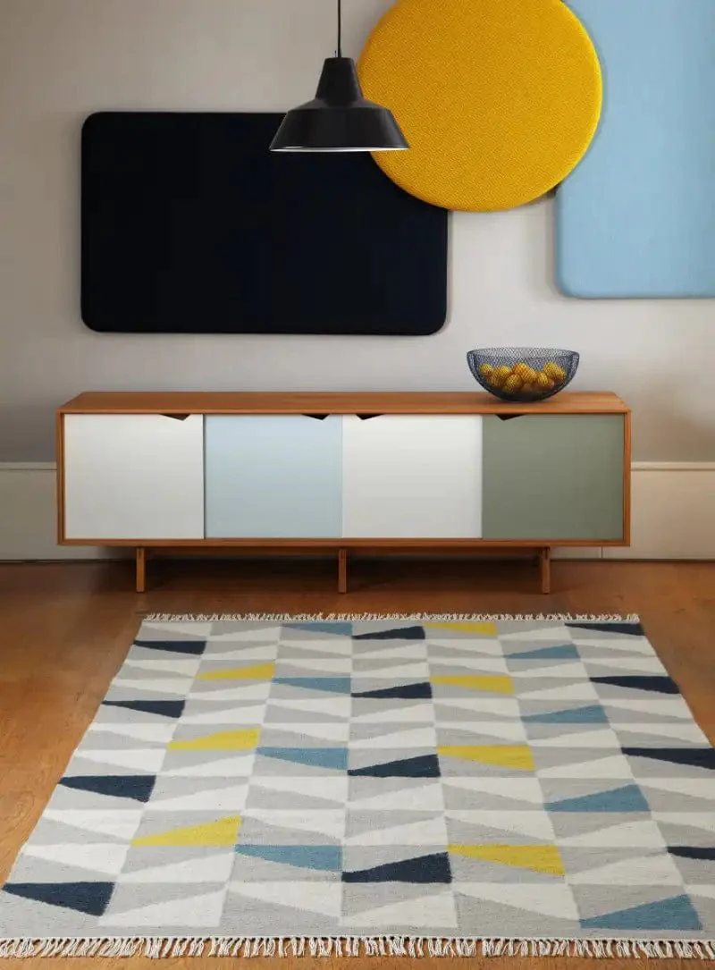 Hackney Kelims Geo Mustard