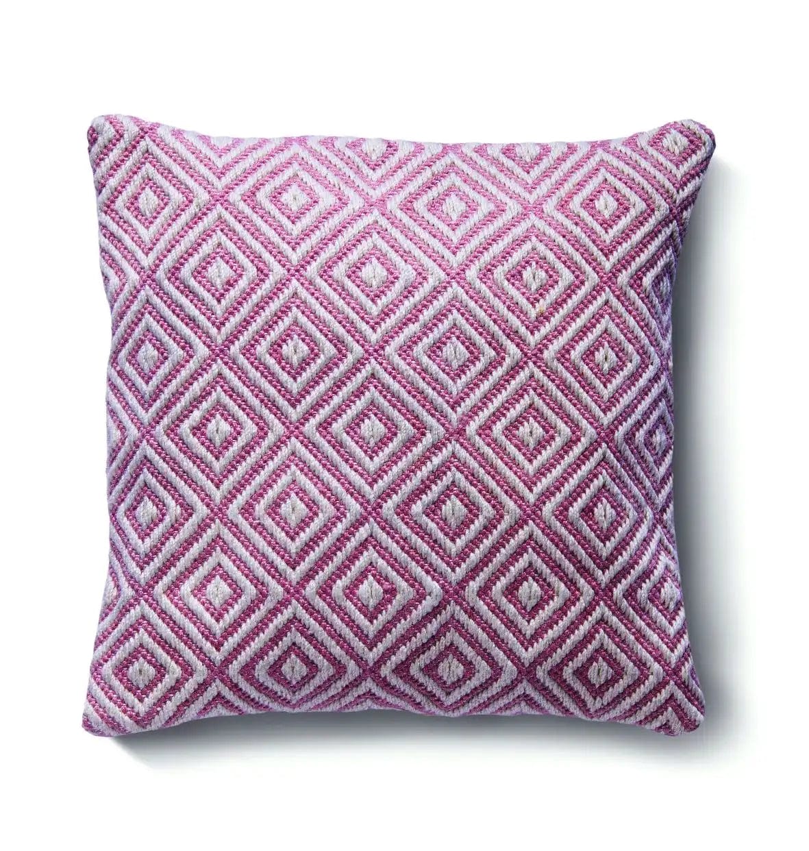 Hug Rug Woven Diamond Rug Coral Pink - Image 2