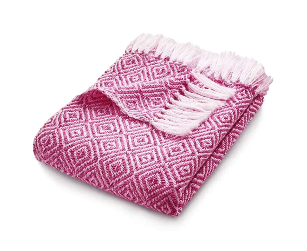 Hug Rug Woven Diamond Rug Coral Pink - Image 3