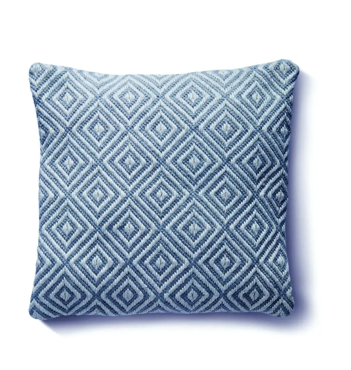 Hug Rug Woven Diamond Rug Denim Blue - Image 2