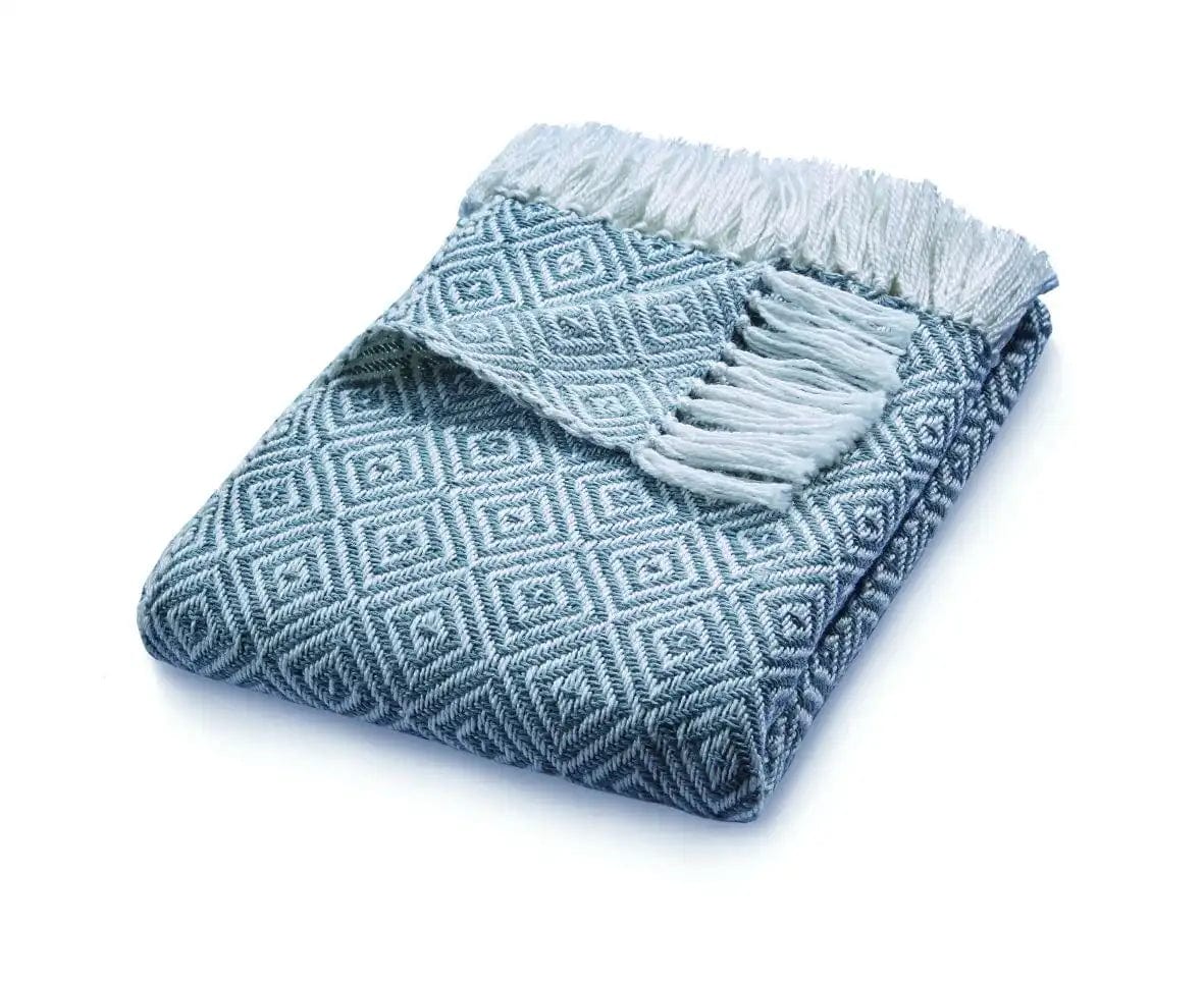 Hug Rug Woven Diamond Rug Denim Blue - Image 3