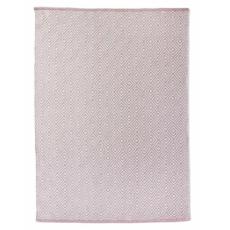 Hug Rug Woven Diamond Rug Rose
