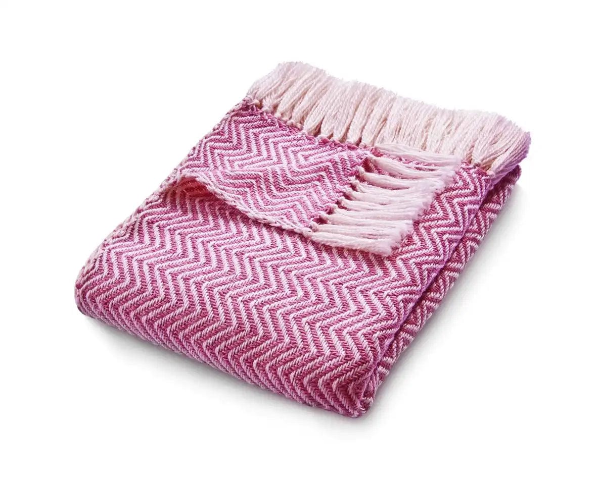 Hug Rug Woven Herringbone Rug Coral Pink - Image 2
