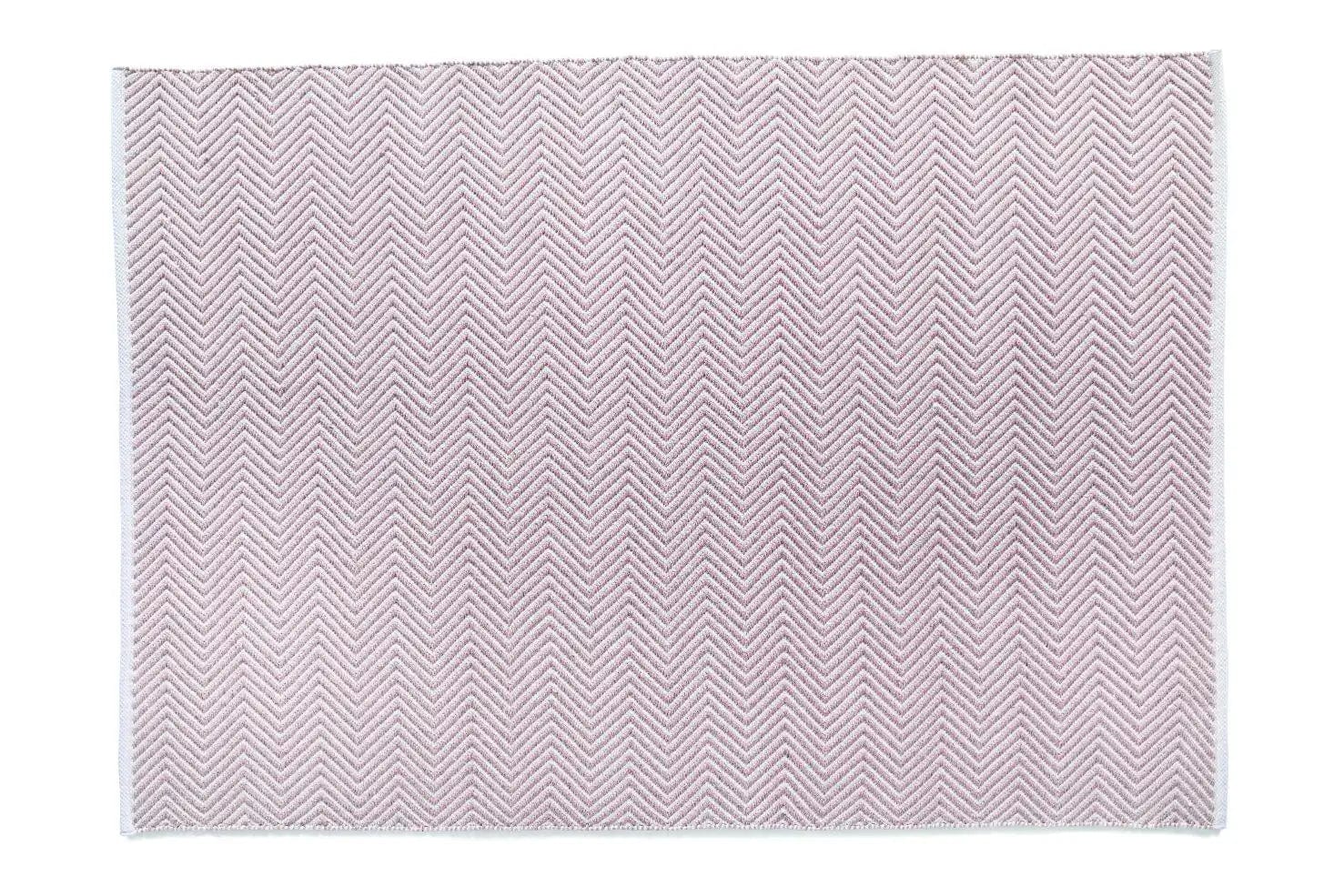 Hug Rug Woven Herringbone Rug Rose
