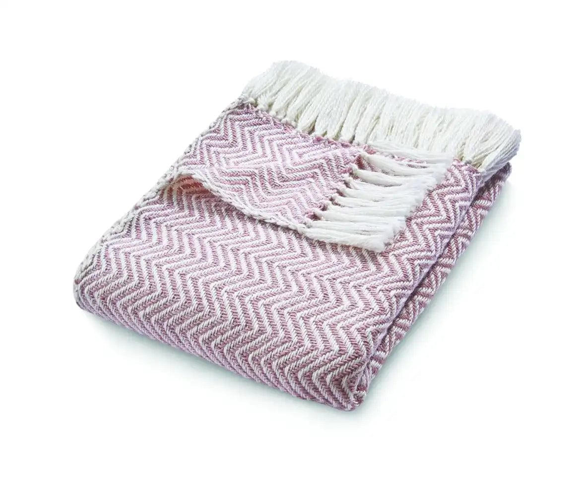 Hug Rug Woven Herringbone Rug Rose - Image 3