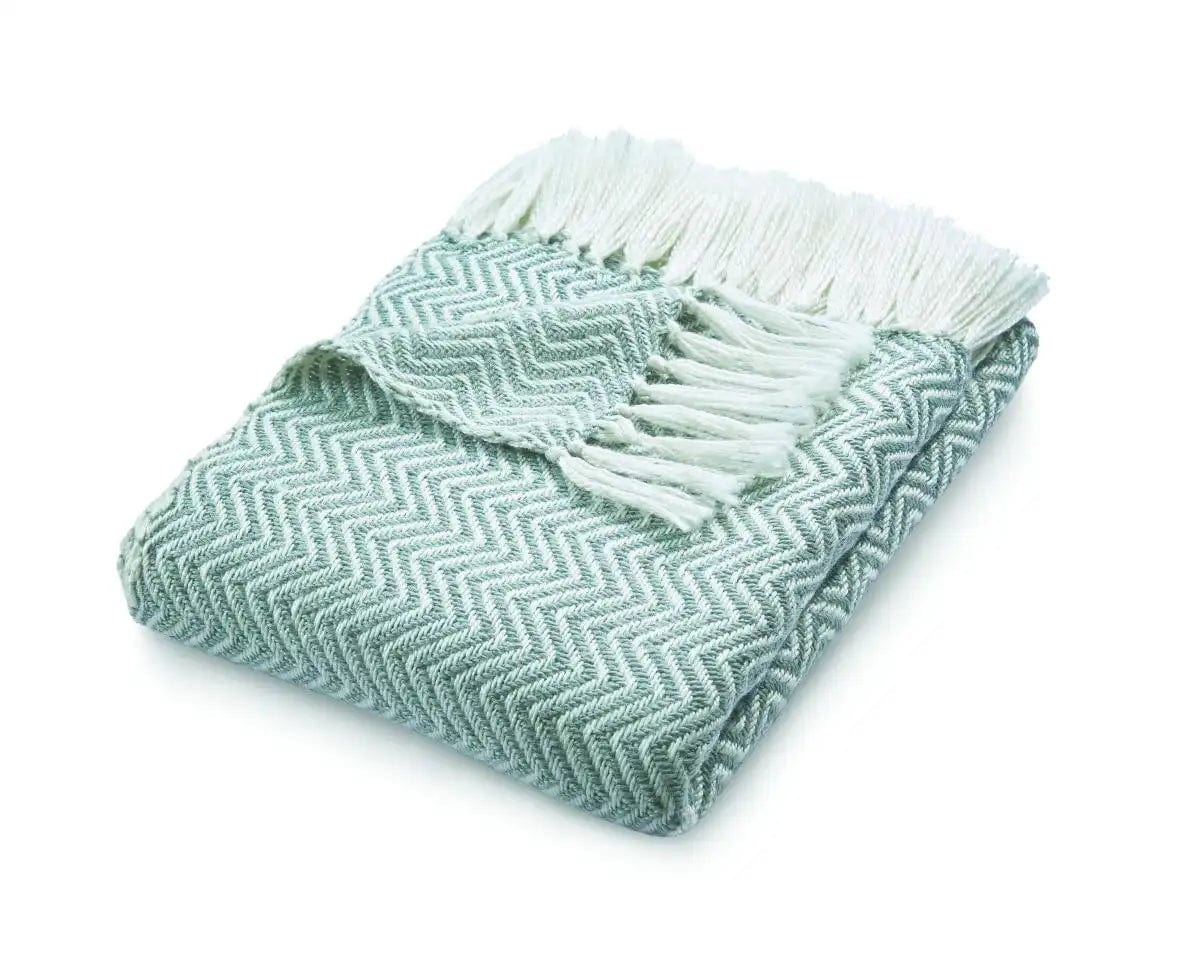 Hug Rug Woven Herringbone Rug Sky Grey - Image 3