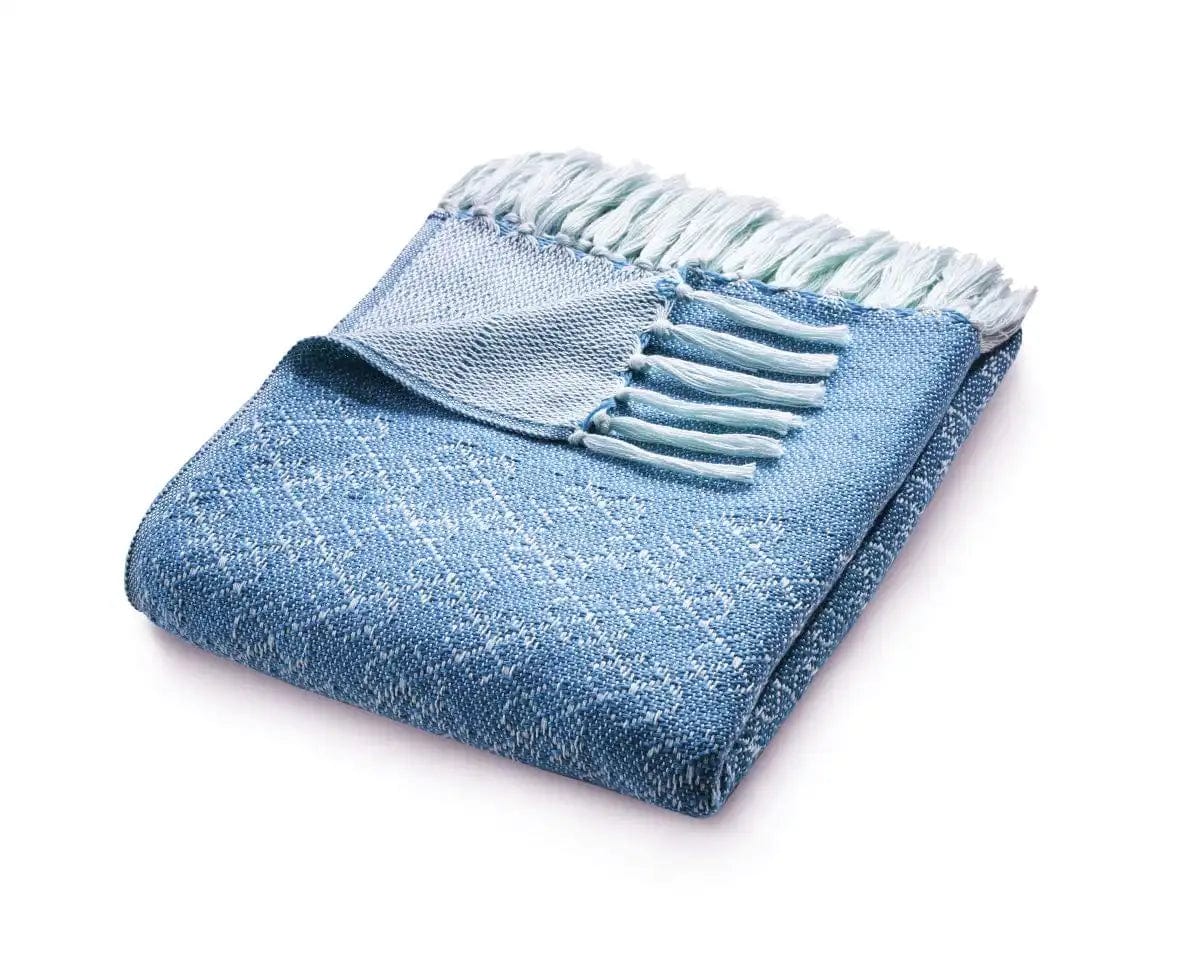 Hug Rug Woven Trellis Rug Denim Blue - Image 3
