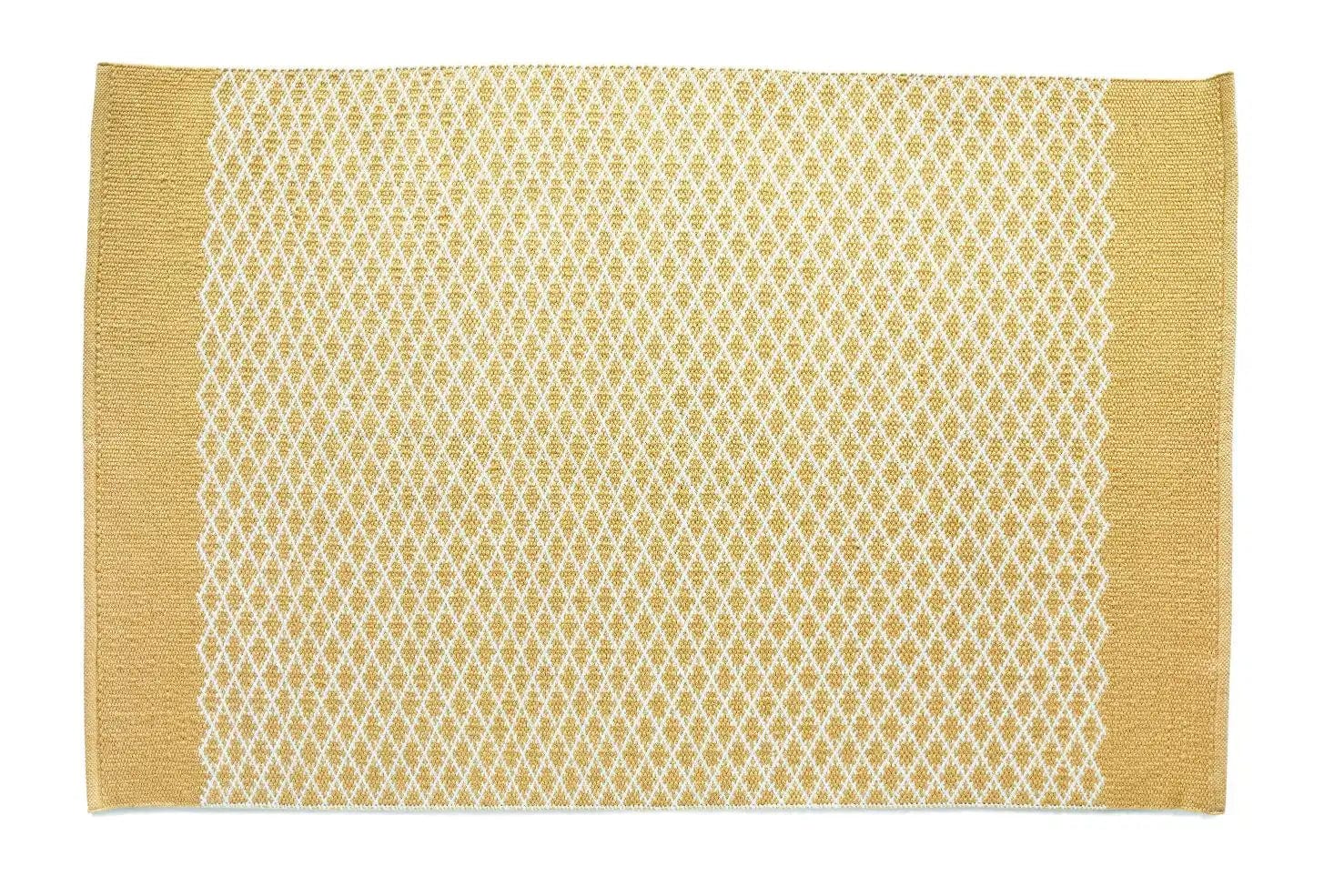 Hug Rug Woven Trellis Rug Gold