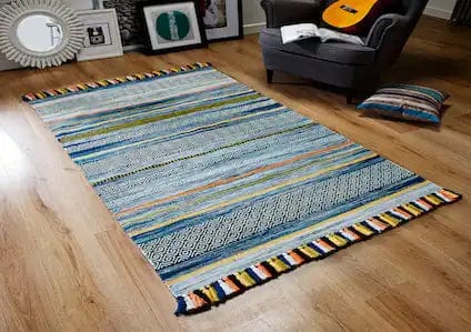 Kelim STRIPES BLUE