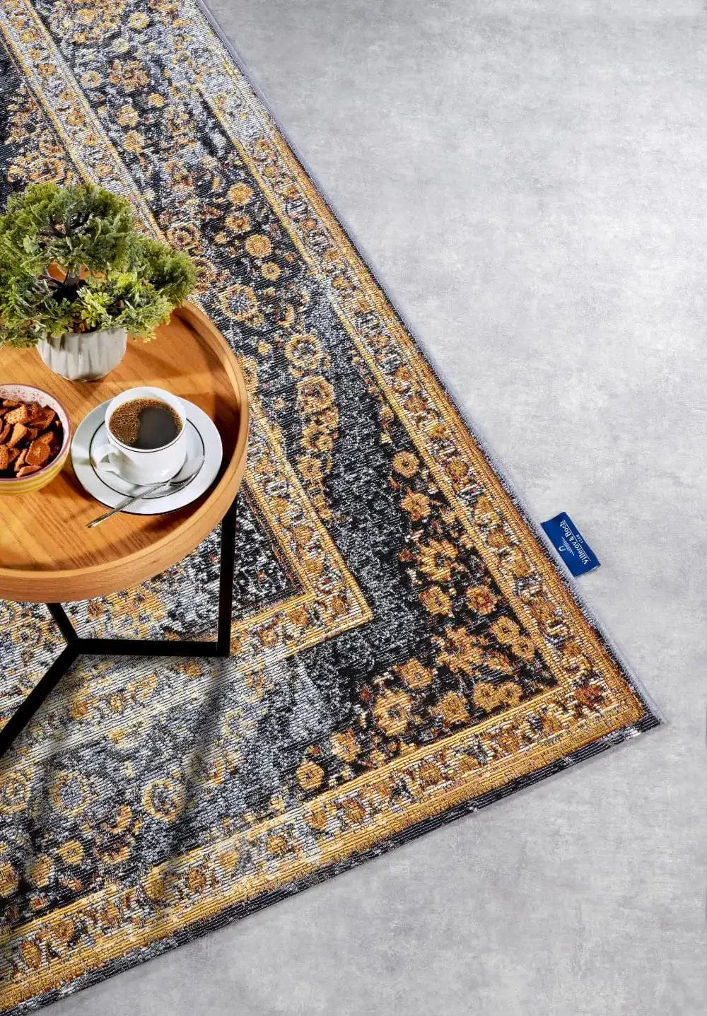 Kollektion 1767 106065 Anthracite Gold Rug - Image 5