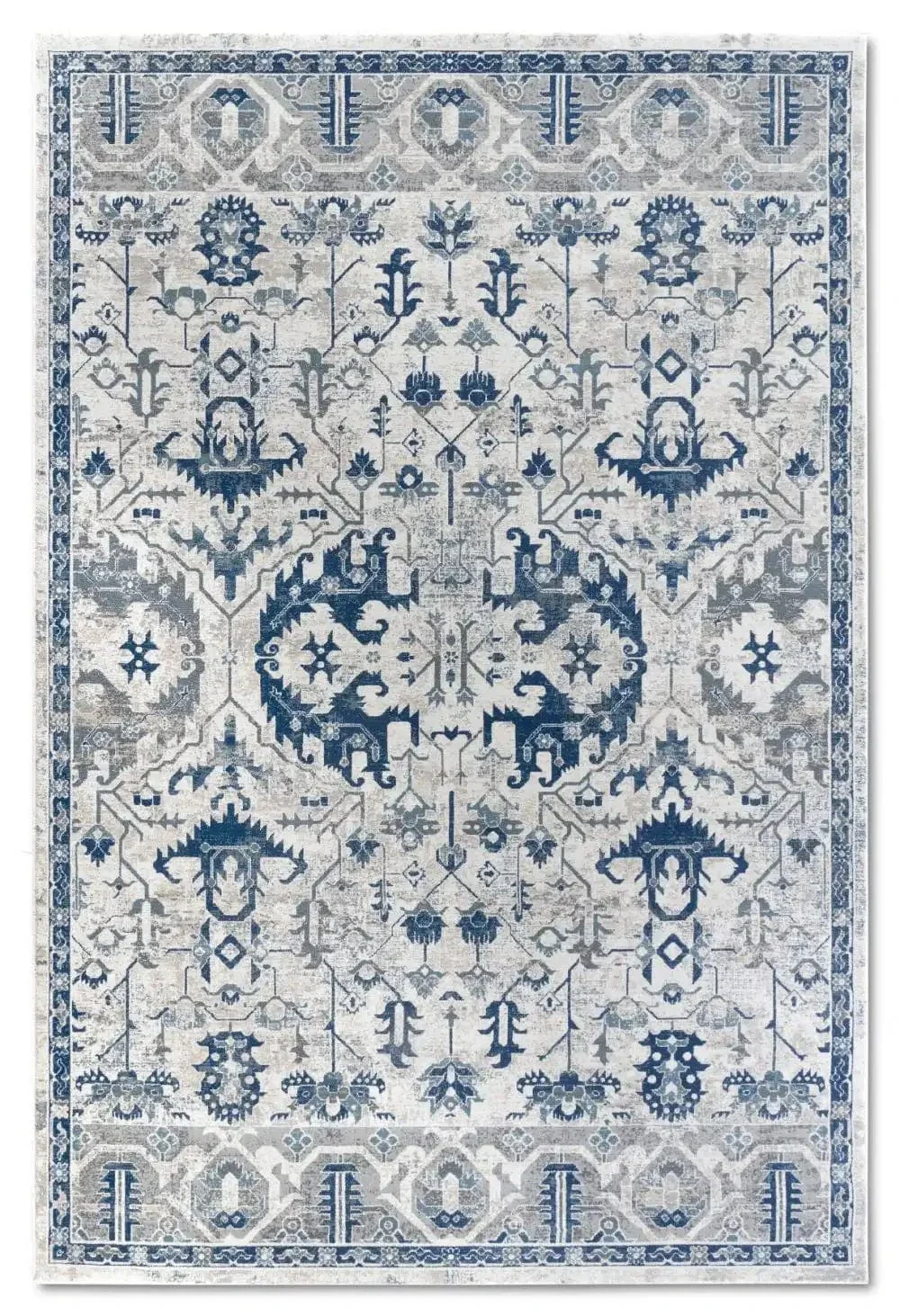 Kollektion 1869 106121 Cream Blue Rug - Image 6