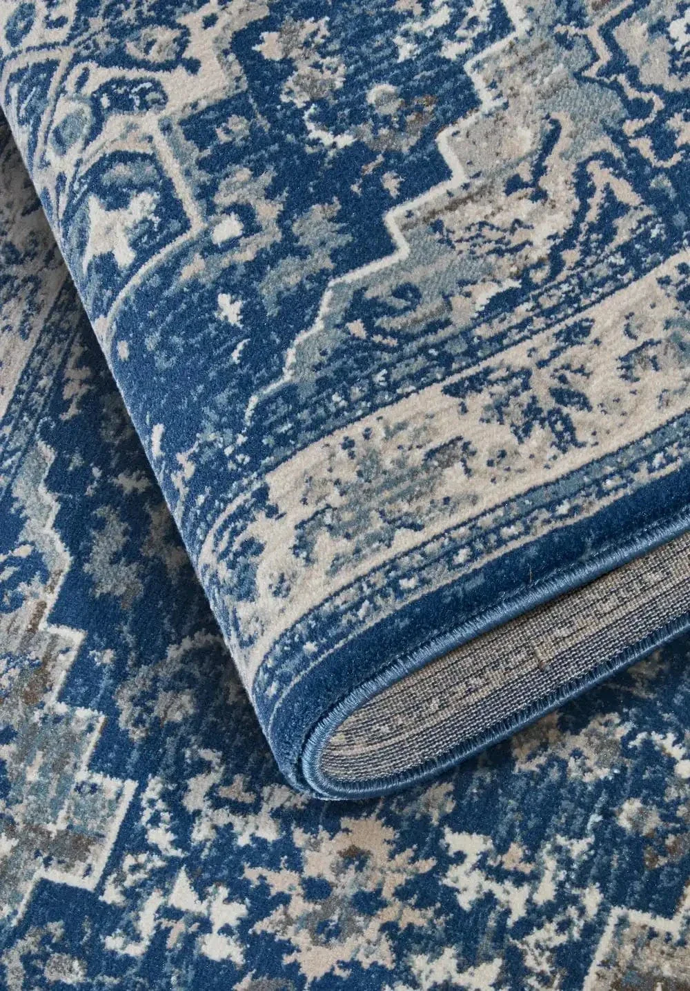 Kollektion 1869 106123 Blue Cream Rug - Image 7