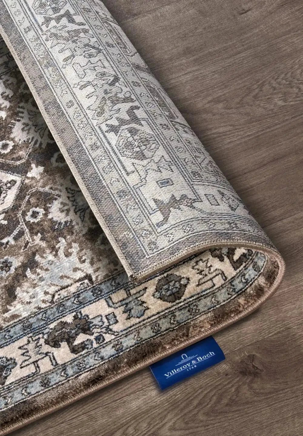 Kollektion 1869 106124 Brown Cream Rug - Image 7